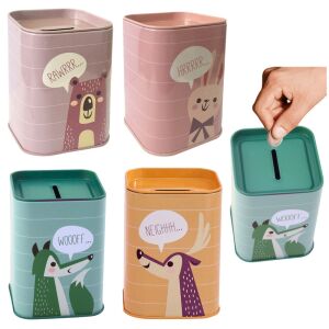 Animal Metal malacpersely Tanulj megtakarítani 11x8cm