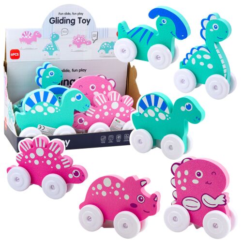 Dinosaur on Wheels EVA hab kisgyermekeknek Pink Blue Mix 145935430