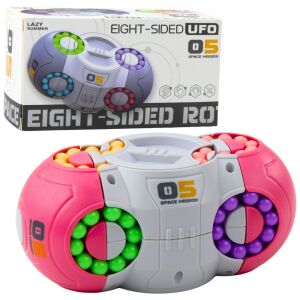 Logikai játék Puzzle Ufo Magic Rotating Capsule Pink