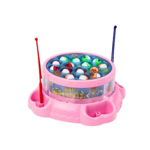 Játék horgászbotok fényei rózsaszín hangok