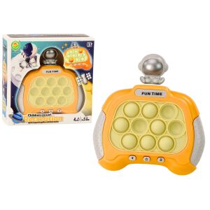 Érzékszervi játék Pop-It űrkonzol fényei sárgán hangzanak