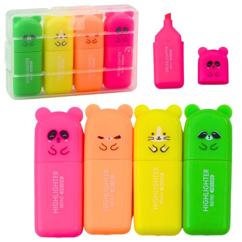 Mini kiemelő szett Bears színes műanyag tok 5db 145936359