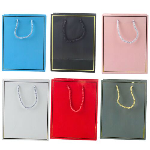 Ajándéktáska arany kerettel Mix Color 23 x 18 x 10 cm 145936361