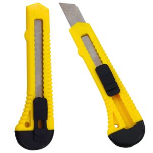 Szegmenskés kartonpapírhoz, sárga, 13 szegmens, 20 mm