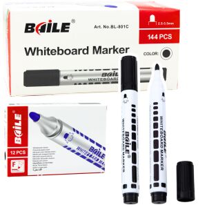 Fekete Dry Erase táblajelző készlet 12db