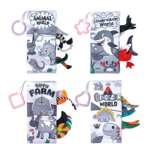 Puha oktató érzékszervi könyv készlet kisgyermekek számára 4db