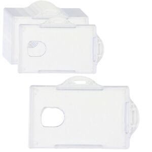 Vízszintes személyi igazolvány tok, kemény műanyag, átlátszó 10db.