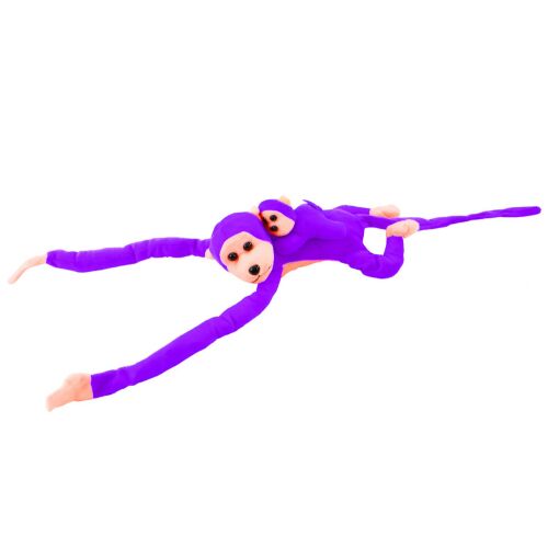 Mascot plüss majom babával, lila 70 cm 145937241 - Plüss