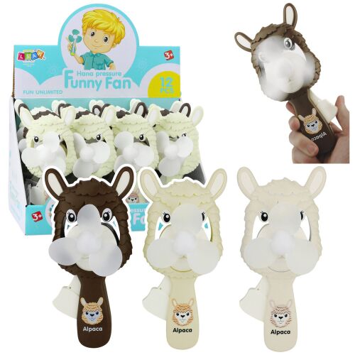 Pinwheel mechanikus kézi ventilátor gyerekeknek Alpaca Mix