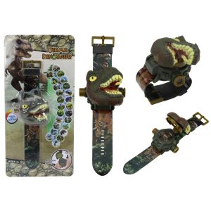 3D óra Tyrannosaurus Rex dinoszaurusz projektor 22cm x 6,5cm x 4,5 cm