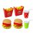 Hamburger sült krumpli tálcával 145938699