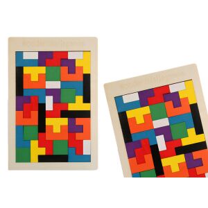 Fából készült logikai puzzle 40 db