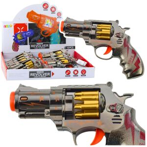 Toy Gun Revolver Rotary Magazine Fények Hangok