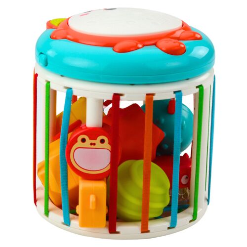 Henger szenzoros kocka interaktív dob Fox fények hangzik színes, interaktív szenzoros kocka játék