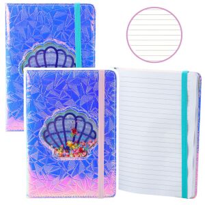 Notebook Notebook Lined Shell Konfetti Holografikus A5 70 Lap