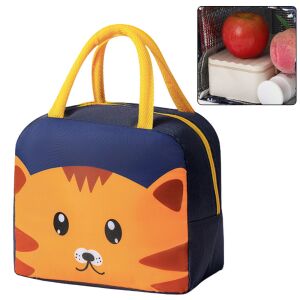 Hőszigetelő reggelizőtáska Ebédtáska Cat Navy Blue 23cm