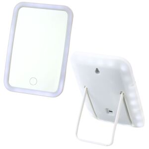 Led megvilágított sminktükör vezeték nélküli fehér