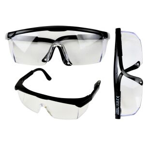 Biztonsági szemüveg Állítható karok Fekete