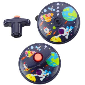 Színes világító lemeztartó ufó spinning felső