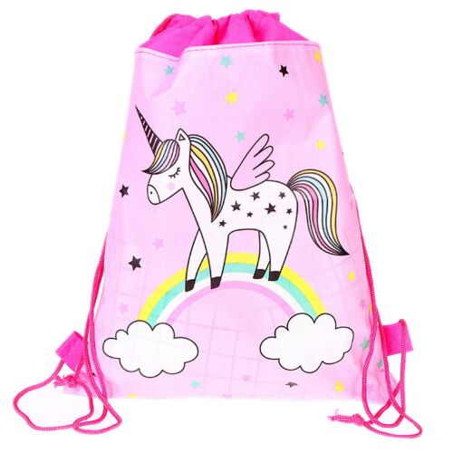 Iskolai cipőtáska Unicorn Rainbow tornaruha rózsaszín 35x27cm 145941151