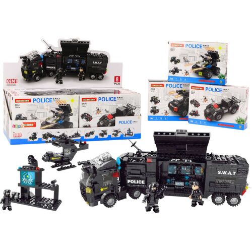 Építőkockák Különleges Szolgálatok Rendőrségi Helikopter Csizma Mix Készlet 145941306