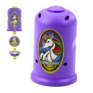 Lila repülő korong Unicorn Spinner Launcher Set Lila