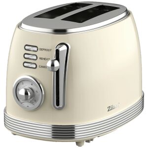 Pâine de pâine retro Zilan ZLN1191 – 2 felii, 850 W, alb 145964768 - Fierbătoare, Sandwich-maker, Blendere, Prajitoare de paine și Storcatoare de fructe și legume