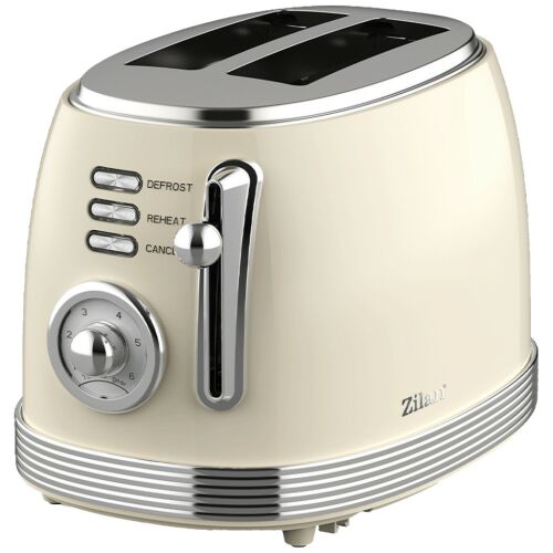 Zilan ZLN1191 Retro Toster – na 2 kromki, 850 W, biały 145964768