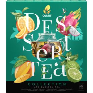 Curtis Dessert Tea Kollekció - Green, Dessert- és virágos teák válogatása + virágzó tea-golyó, 40 filter 145964875 - Teaválogatás