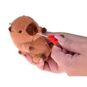 Imádnivaló KAPIBARA mini plüss kabalafigura 10 cm - rózsaszín 145966620 - Ramiz