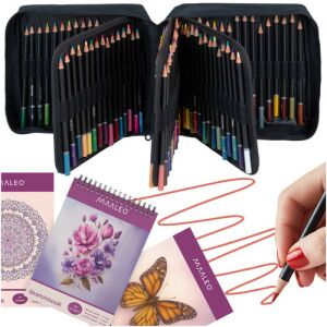 Maaleo 26519 - 120 Darabos Művészi Rajzkészlet, Puha Mag, Vázlatfüzet, Oktatókönyv és Elegáns Tok