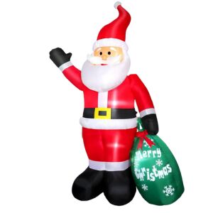 Moș Crăciun gonflabil în picioare cu lumini LED, 200 cm 145967323 - Decoratiuni de Craciun exterioare