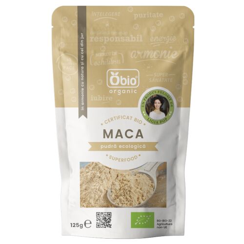 OBIO organikus maca por, 125g, nyers perui gyökér, adaptogén, szuperélelmiszer - Szépség és egészség