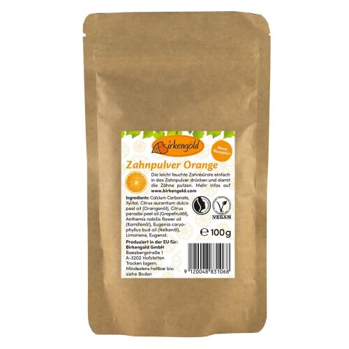 Birkengold narancsos fogkrém por, fluórmentes utántöltő, 100 g 145968690 - Szájápolás