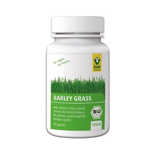 Raab Vitalfood Bio Árpa Fű Kapszula, 90 darab, vegán étrendkiegészítő a mentális egyensúly, idegrendszer és immunrendszer támogatására - Szépség és egészség