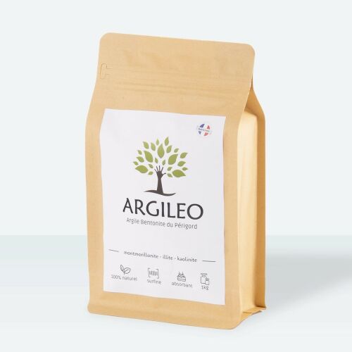 Argileo fehér bentonit agyag 1KG külső használatra - Bőrápolás