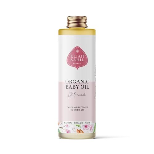 Eliah Sahil Bio Mandula Babaolaj 100ml, természetes és vegán bababőrápolás - Baba fürdetés és ápolás