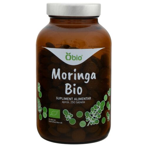 Obio Moringa Bio tabletta, 250 darab, organikus étrend-kiegészítő - Szépség és egészség