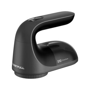 Elektromos szösztisztító SWEETFULL S10, 7 cm széles fej, erős motor, beépített szívóerő, digitális kijelző, 3 sebességfokozat, 1800mAh akkumulátor, USB-C újratölthető, ruhákhoz, kötöttárukhoz