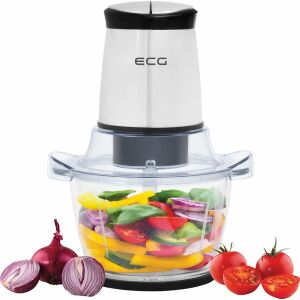Élelmiszer aprító ECG SP 4030, 400W, 1,5 literes üvegtartály, 2 sebesség, rozsdamentes acél pengék 145971134 - Kézi aprító, Kézi mixer, Gyümölcscentrifuga és préselő és Elektromos tésztagép