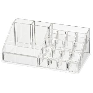 Kozmetikai és manikűr termék rendező, átlátszó, 22,3x12,7x8 cm 145974452 - Kozmetikai rendszerező