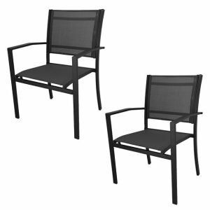 2 x KERTI SZÉK erkély erkély teraszgarnitúra acél modern