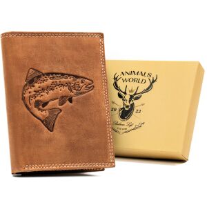 Férfi bőr pénztárca N4-CHM-FISH-7520 konyakszín 145975708 - Férfi pénztárca