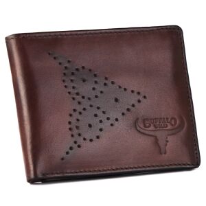 Bőr pénztárca N7-02-GG BARNA 145976078 - Férfi pénztárca