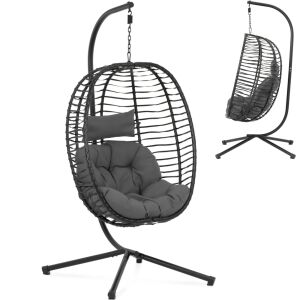 Függőkosáros kerti hintaszék 150 kg-ig