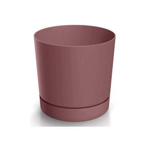 Virágcserép aljjal, műanyag, Marsala, 23,9 cm, Tubo 145976495