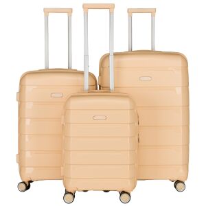 PTN HPP-01-SET3-1839 bézs bőrönd szett