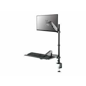 Neomounts DS90-325BL1 Sit-stand workstation desk 1 screen - 17-32" - 1-9 kg (curved 6 kg) - gas spring - black 145977101 - Monitortartó és állvány