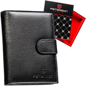 Férfi bőr pénztárca PTN N4L-SPDM-FEKETE 145978452 - Férfi pénztárca