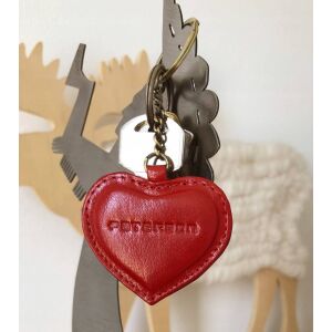 Szív alakú bőr kulcstartó - Peterson